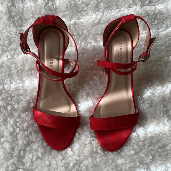 Nasty Gal Red Suede Heels - Picture 3 of 9
